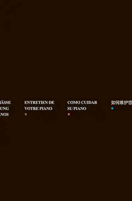 yamaha雅马哈Upright Piano _ Grand Piano HOW TO CARE FOR YOUR PIANO